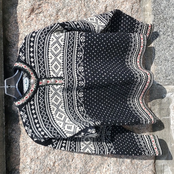 L.L. Bean Sweaters - Vintage L.L. Bean Wool Blend Pullover Sweater Fair Isle Small Regular